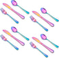 HaWare 12-Piece Kids Silverware, Stainless Steel Toddler Utensils Flatware Set, Preschooler Eating Utensils Includes 4 Spoons 4 Forks 4 Knives, Metal Children Cutlery for Home School, Mirror Finished