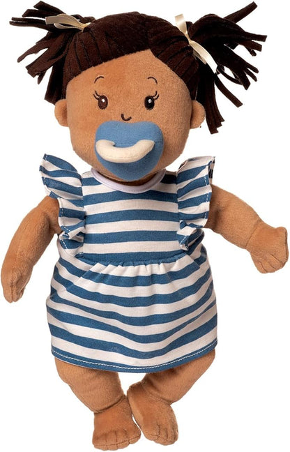 Manhattan Toy Baby Stella Beige with Brown Hair 15" Soft First Baby Doll