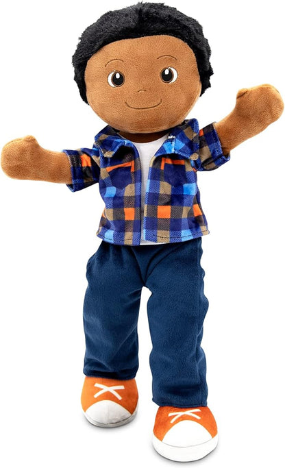 Soft Plush Baby Doll - 18 Inch Rag Dolls for Girls & Boys, Infants & Babies - My First Plush for 1 Year Old - Stuffed Doll - Charlie