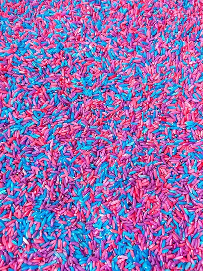 Sensory Bin Filler for Sensory Table - Colored Rice for Sensory Play (Unicorn Rice)