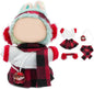 17cm Doll Clothes Set-Adorable Outfits for Dolls-Stylish Accessaries Clothes Dress-Up-Replaceable Clothing Collections, Includes Hat, Top, Skirt(Red-Style A)