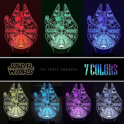 Manco 3 Pattern 16 Colors 3D Night Light Birthday Gifts for Fans