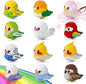 12 Styles Mirco Mini Parrot Building Block Sets, Colorful Small Birds Building Bricks Kits, Not Compatible with Lego Bird, Cute Animals Toys Party Favors Christmas Gift for Kid