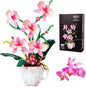 Ideas Orchid Flowers Building Block Set，DIY Home Decoration Kit for Adults，Flowers Home Decor Gift for Mother's Day, Valentine Day, Birthday, Christmas Day Toy for Girl 6 7 8 9 10+ 567PCS