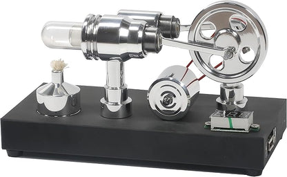 Sunnytech Hot Air Stirling Engine Motor Electricity Generator Educational Colorful LED SC (SC011)