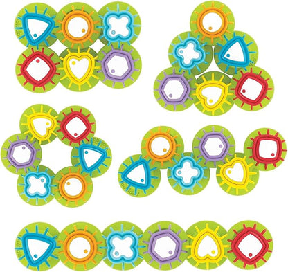 Yookidoo Shape ‘N’ Spin Gear Sorter. A Developmental Activity Toy for Kids Ages 1-3. Toddlers Sortering Game with Multiple Colors and Shapes, That Also Spins.