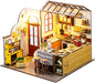 DIY Miniature House Kit, Tiny House Kit with LED, DIY Miniature Kit for Adults Teen, Wooden Dollhouse Kit, Home Decor, Kitchen