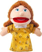 1 Pcs Family Hand Puppets 12 Inch Grandparents, Mom & Dad, Brother & Sister Plush Hand Puppet Toys Role-Play Toy Puppets for Kids Storytelling Imaginative Pretend Play Teaching Preschool(Mom)