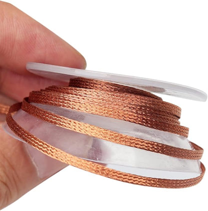 solder wick braid 10ft Length Desoldering Wick Braid Remover Tool Solder Sucker 1 piece No-Clean soldering Wick Wire Roll and Disassemble Electrical Components