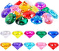 Niceup 26pcs Big Diving Gems Large Diamond Toys Kids Class Treasure Box Toys Fake Jewels Gemstones 1.57in for Princess Mermaid Pirate Chest Fillers Party Favors Decorations Hide Seek Bath