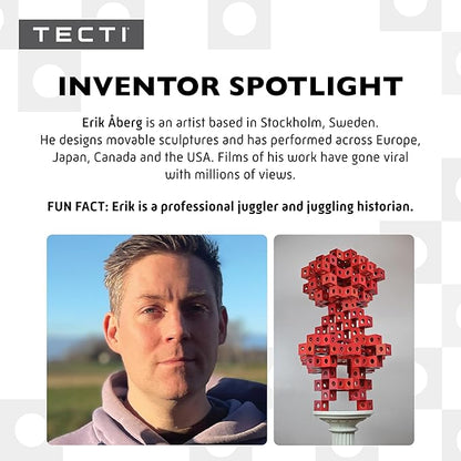 Kinetic Building System - Cubes with Seismic Moves - Consists of 3-Dimensional Interconnected Cubes - Build Over 50 Dynamic Structures - by Fun in Motion Toys