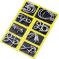 Metal Wire Puzzle Set，Brain Teaser Metals Puzzle ，Chinese Ring Magic Trick Toy for Party Favor Kids 7-14 and Adults Challenge (A(Metal))