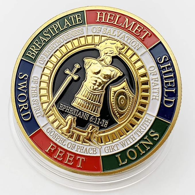 Armor of God Challenge Coin Collector's Medallion (Pack of 3)