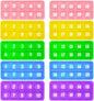 1-20 Ten Frame Popper, Math Fidget Sensory Toys, Ten-Frame Counting Toy for Toddler, Educational Toy for Kids Classroom Group Learning Activities(Pack of 10)