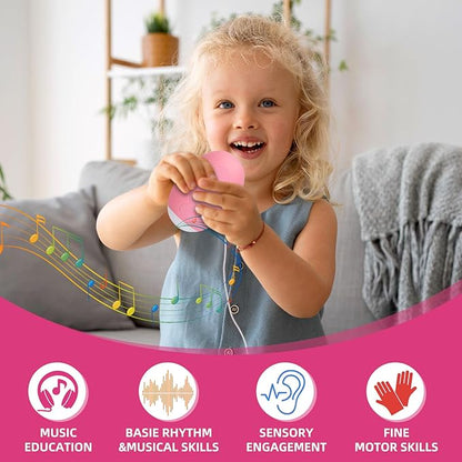 Thumb Piano,Electronic Handy Piano for Music Beginner,5-Keys 13 Kinds of Musical Instruments, Pocket Portable Educational Keyboard Finger Instruments,Easter Birthday Gift for Kids and Adults