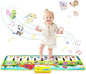M SANMERSEN Piano Mat, 39.5" X 14" Musical Mat 8 Instrument Sounds Piano Mat for Toddlers Touch Play Dancing Mat Toy for 1 2 3 Year Old Girls Boys Gifts