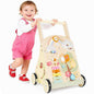 Wooden Baby Walker for 12 Months+, Montessori Push Walker for Babies Learning to Walk, Walker Toy Activity Center Adjustable Speed & Height, Wood Push Toy for Boys Girls 1st Birthday Gifts