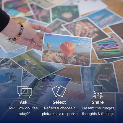 metaFox 'Feelings Palette' - 52 Cards for Self-expression, Coaching, and Therapy l Express and work with your emotions