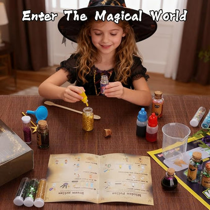 Magic Mystery Potion Kits for Kids, 20 Magic Bottles with Magic Growing Tree, Fun DIY Festive Science Experiment, Unique Stocking Stuffer for Boys Girls Age 6 7 8 9 10 11+Christmas Decorations & Party