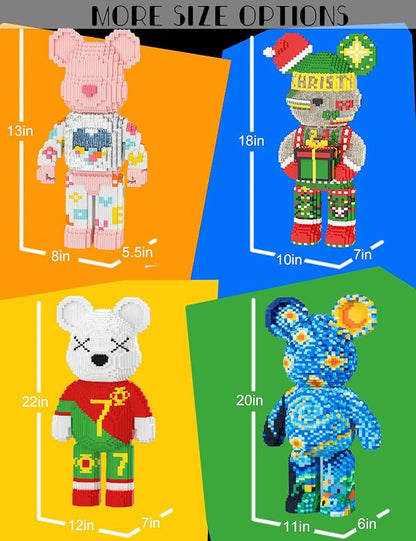 GAMTIM Animal Night Bear Bear Model Set,(9435Pieces) –Ornaments Building Blocks