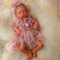 Full Silicone Reborn Baby Doll, 18 Inch Lifelike Newborn Girl, Reborn Baby Dolls Silicone Full Body Sleeping for Therapy & Memory Keepsake