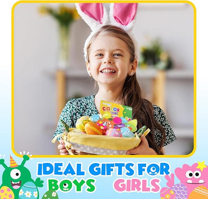 Color Sorting Sensory Toys for Toddlers: 4 Pack Fine Motor Skills Game - Sensory Toys for Special Needs Autistic Kids - Fidgets for Classroom Prize Box Toys - Gifts for Stocking Stuffers Party Favors