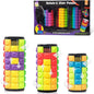 R.Y.TOYS Rotate and Slide Puzzle-Design Patent,Fidget Toys(Restore Order/Create Patterns) 8 Colors,6, 7 and 8 Layers-Detach Piece for Quick Play,Brain Teaser,Sensory Toys,Easter Basket Stuffers