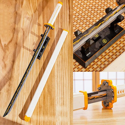 956pcs, 39inch for Sword Building Block Model, Samurai Sword Set with Scabbard and Stand, Best Gift for Anime Fans