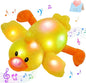 Glow Guards 12'' Musical Light Up Yellow Duck Stuffed Animal LED Glowing Singing Soft Plush Toy Pillow Night Lullaby Holiday Birthday Children's Day Gifts for Toddler Kids