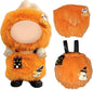 Halloween Doll Clothes for Labubu, Dolls Outfit Set for 17cm (6-6.7 inch) Dolls - Dress Up Set for Labubu Costumes & Accessories | Gift for Any Occasions | Doll Not Included (Pumpkin Suit)