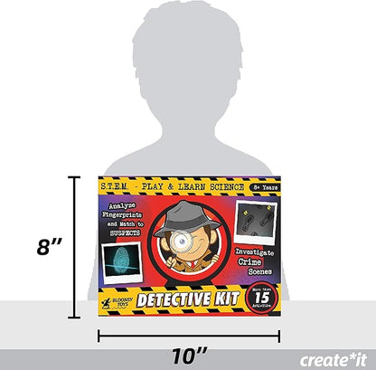 Spy Kit for Kids Detective Fingerprint Toys for 6 7 8 9 10 11 12 Year Old Boys Girls Secret Agent Investigation Science Set