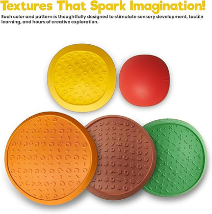 Stepping Stones – Indoor & Outdoor Obstacle Course Toys for Kids – Montessori Sensory & Motor Skill Development, Coordination & Active Play – Textured Educational Play Set