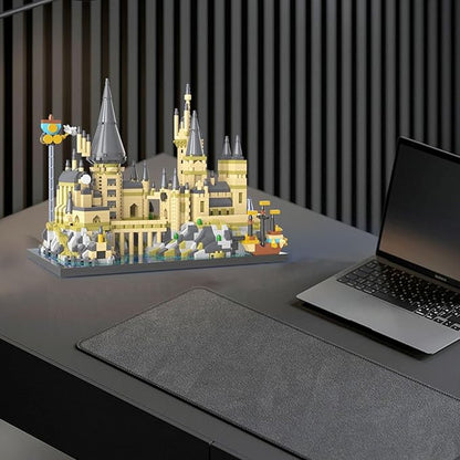 Magic Castle Micro Mini Building Set, 2743 Pcs Magic House Model Building Toys, STEM Creative Magic World Office and Home Decor Bricks Kits, Christmas Birthday Gift for Adults Teens Kids 14+