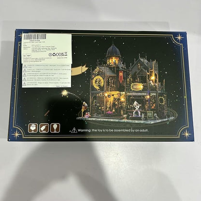 Miniature House Kit, Tiny House Kit with Light, DIY Mini House Building Kits for Adults to Building, Unique Gift for Birthday Christmas, Magic Castle