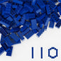 Classic Building Bricks 2x4, Compatible with Lego Parts and Pieces 3001, 110 Piece Bulk Building Block, Creative Building Block for Age 6+ Boys Girls and Bulk Enthusiast (Blue)