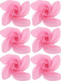 Boao 6 Pieces Chiffon Scarf 1950s Square Neck Head Scarfs Vintage Soft Polyester for Women Lady