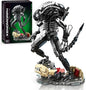 HIGH GODO Alien Mech Xenomorph Warrior Building Sets for Adult, Horror Action Figure Toy with Base,Gifts for Boys Aged 8-14, Perfect for Birthdays Christmases Halloweens, 882 Pieces