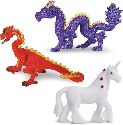 Safari Ltd. Fantasy Fun Pack - Mini Figures of Mythical Creatures - Educational Toy Set for Boys, Girls, and Kids Ages 5+ (Pack of 2)