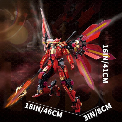 Transforming Mech Robot Building Block Sets,Destroy Warrior City Action Mechs Model Kit Toys Gift for Adults and Kids Boys 6 7 8 10+ 511 Pieces