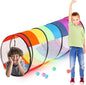27.6 Inch Extra Large Play Tunnel for Kids Pop Up Crawl Tunnels Colorful Crawls Tube for Toddler Collapsible Tunnel Toy Gift with Breathable Mesh for Children Pet Indoor Outdoor(1 Pcs)