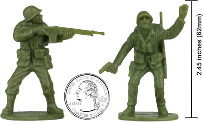 BMC WW2 Iwo Jima US Marines Plastic Army Men - 36 American Soldier Figures