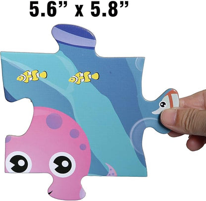 Underwater Floor Puzzle for Kids 3-5: 48 Large Pieces for Children Ages 4-8 - Learning & Eductional Jigsaw Puzzle for Toddler's Gift & Family Activities