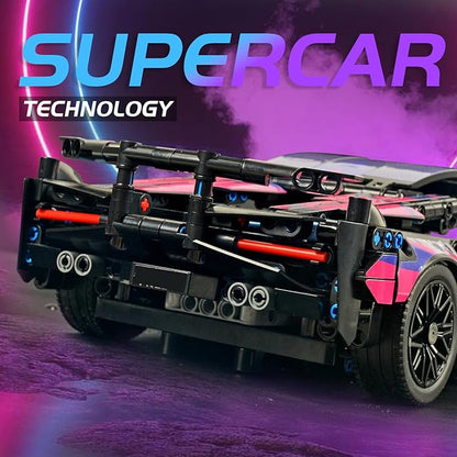 Remote Control Car Building Set, 1:14 Technical Sports Racing Car Building Kit, with Motors and Rechargeable Battery, Toys Gift for Adults & Boys Age 12+ (1314 PCS)