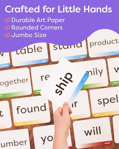 Sight Words Flash Cards Kindergarten - 120 High Frequency Words from Dolch's and Fry's Lists for 4-6 Years