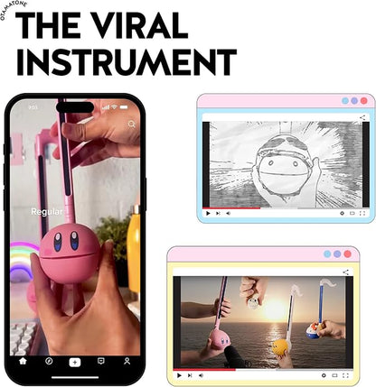 Otamatone Japanese Electronic Musical Instrument Portable Music Synthesizer from Japan by Maywa Denki Studio Award Winning, Educational Fun Gift for Children, Teens & Adults - Chocolate