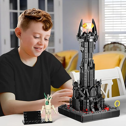 VONADO Dark Tower Building Set, Compatible with Magic Castle Block Set, Castle Architecture Bricks with LED Lights, Collection Gift for Adult and Film Fans, Great Toy for Kids 8-14 (779 PCS)