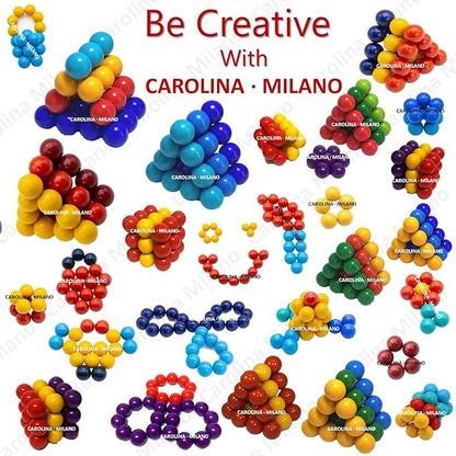 Kit Toys 27 PCS Colorful Magnets Building Blocks, Large Hematite Magnetic Stones, Stress Relief Autism, Home Office Kids Adults Intelligence Development Birthday Party