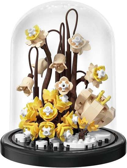 Zen Space Home Bouquets Dust Cover Set Building Toy Creative Assembly Bonsai Tree, Ideal for Valentine's Anniversaries Birthday