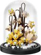 Zen Space Home Bouquets Dust Cover Set Building Toy Creative Assembly Bonsai Tree, Ideal for Valentine's Anniversaries Birthday