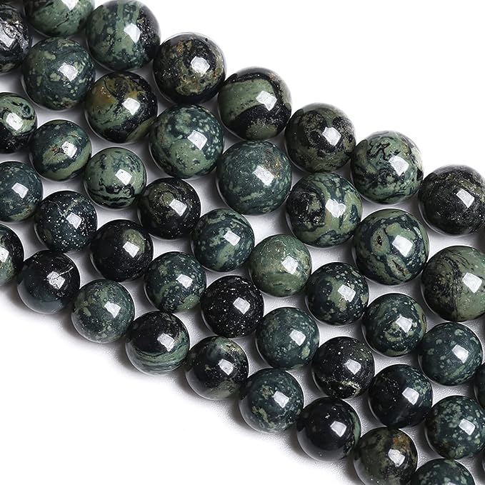 8MM 45PCS Natural Stone Kambaba Jasper Loose Beads for Jewelry Making DIY Bracelet Necklace